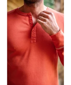 &SONS New Elder Henley Shirt Clothing