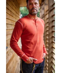 &SONS New Elder Henley Shirt Clothing
