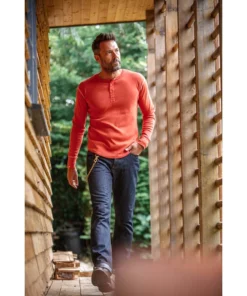 &SONS New Elder Henley Shirt Clothing