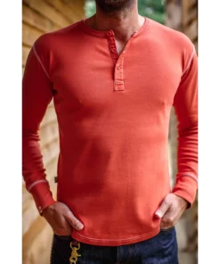 &SONS New Elder Henley Shirt Clothing