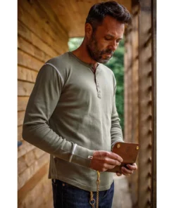 &SONS New Elder Henley Shirt Clothing