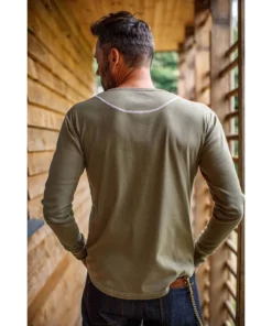 &SONS New Elder Henley Shirt Clothing