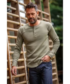 &SONS New Elder Henley Shirt Clothing