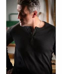 &SONS New Elder Henley Shirt Clothing