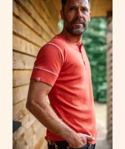 &SONS New Elder Henley Short Sleeve Shirt Clothing