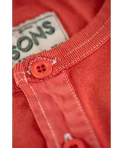 &SONS New Elder Henley Short Sleeve Shirt Clothing