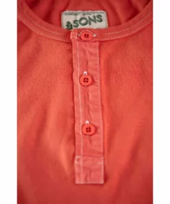&SONS New Elder Henley Short Sleeve Shirt Clothing