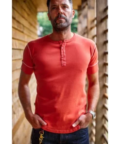 &SONS New Elder Henley Short Sleeve Shirt Clothing