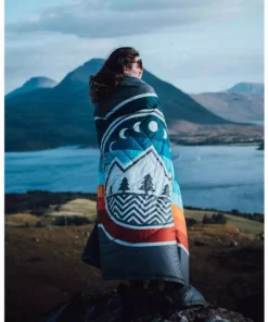 Voited Camping Kit Fleece Pillow Blanket